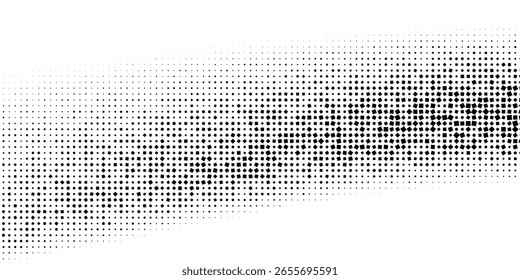 Fondo de mosaico de semitono geométrico. Textura de cuadrados caóticos, puntos, fragmentos, píxeles. Intersección de líneas del adorno. Anuncio de tecnología, Sitios web, presentaciones. Vector	
