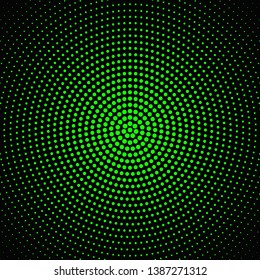 Geometric  halftone round circle pattern background - abstract vector design from circles
