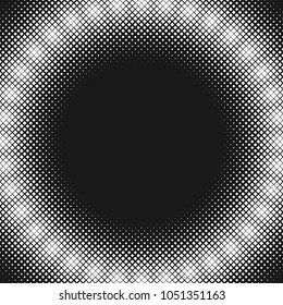 Geometric halftone square pattern background - vector graphic design