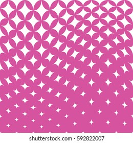 geometric halftone stars decorative art pattern background