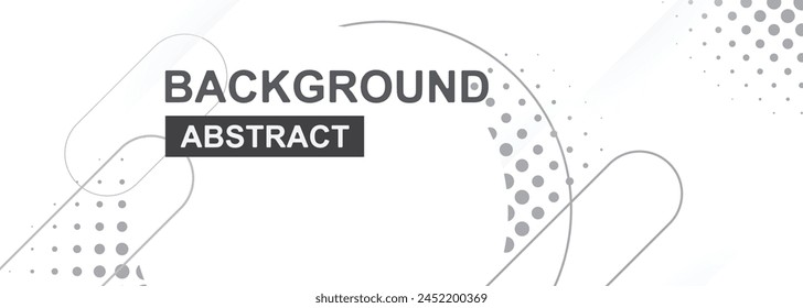 Geometric halftone textured White light background abstract design. for banner, poster. Minimal Style.