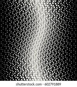 geometric halftone triangle minimal graphic vector pattern