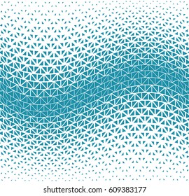 geometric halftone triangle minimal graphic vector pattern