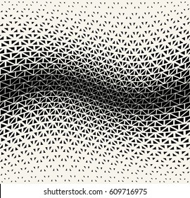 geometric halftone triangle minimal graphic vector pattern