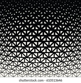 geometric halftone triangle minimal graphic vector pattern