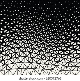 geometric halftone triangle minimal graphic vector pattern