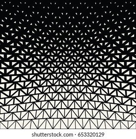 geometric halftone triangle minimal graphic vector pattern