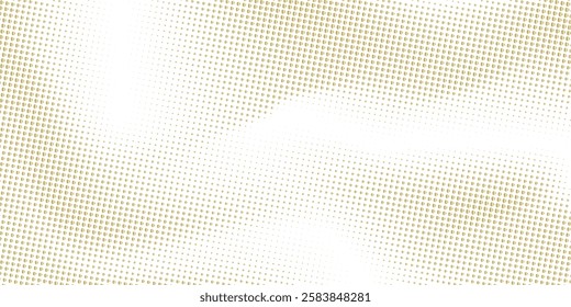 Geometric halftone vector pattern. Background texture Abstract Golden halftone backdrop in white