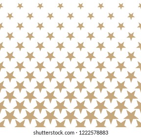 Geometric halftone vector pattern with stars. Usable as border, design element or background.