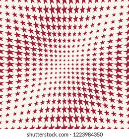 Geometric halftone vector pattern with stars. Usable as border, design element or background.