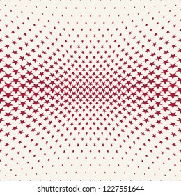 Geometric halftone vector pattern with stars. Usable as border, design element or background.