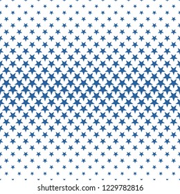 Geometric halftone vector pattern with stars. Usable as border, design element or background.