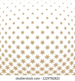 Geometric halftone vector pattern with stars. Usable as border, design element or background.