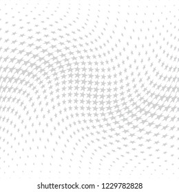 Geometric halftone vector pattern with stars. Usable as border, design element or background.