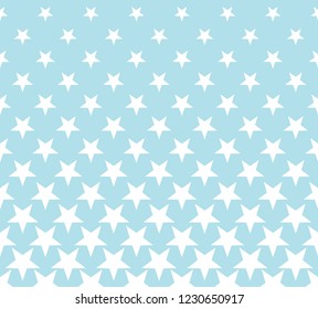 Geometric halftone vector pattern with stars. Usable as border, design element or background.