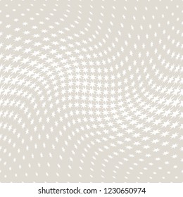 Geometric halftone vector pattern with stars. Usable as border, design element or background.