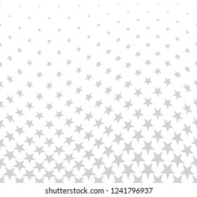 Geometric halftone vector pattern with stars. Usable as border, design element or background.