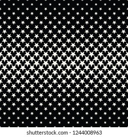 Geometric halftone vector pattern with stars. Usable as border, design element or background.