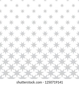 Geometric halftone vector pattern with stars. Usable as border, design element or background.