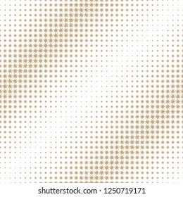 Geometric halftone vector pattern with stars. Usable as border, design element or background.