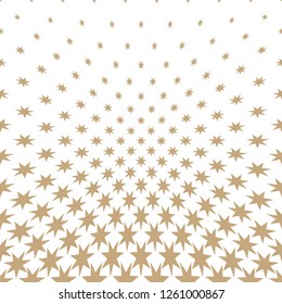 Geometric halftone vector pattern with stars. Usable as border, design element or background.
