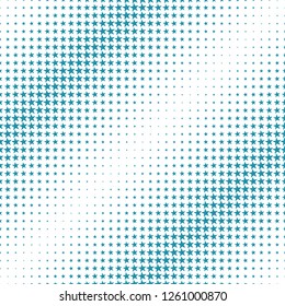 Geometric halftone vector pattern with stars. Usable as border, design element or background.