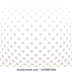Geometric halftone vector pattern with stars. Usable as border, design element or background.