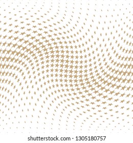 Geometric halftone vector pattern with stars. Usable as border, design element or background.