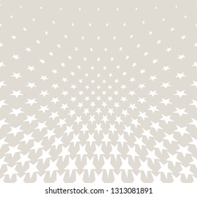 Geometric halftone vector pattern with stars. Usable as border, design element or background.