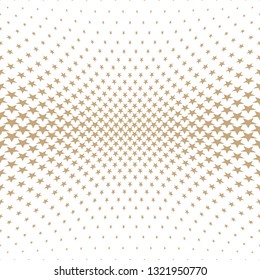 Geometric halftone vector pattern with stars. Usable as border, design element or background.