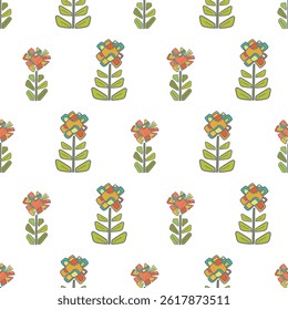 Geometric hand draw surface design pattern. Vector illustration Geometric hand draw ,came from looking at a square type of flower in garden and I wonder how this will work if I create something with i