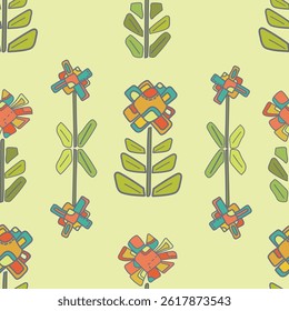 Geometric hand draw surface design pattern. Vector illustration Geometric hand draw ,came from looking at a square type of flower in garden and I wonder how this will work if I create something with i