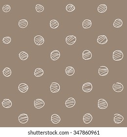 Geometric hand drawing seamless pattern