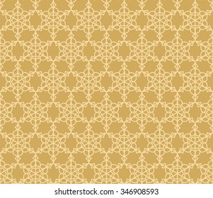 Geometric hand drawn abstract crochet lace shapes pattern. Vector seamless background.