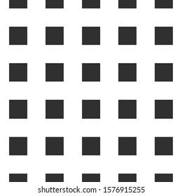 Geometric hand drawn black and white seamless pattern. Square 
 elements sketch illustration. Flat simple background vector design