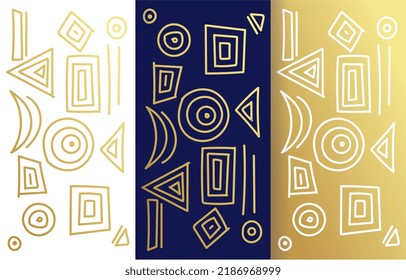 fondo de patrón dibujado a mano geométrica