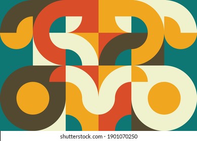 geometric handart circle background minimalistic and modern