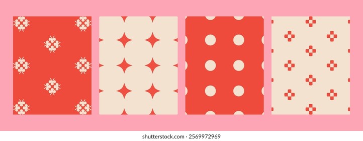 Geometric Happy valentine day background. Trendy simple modern greeting cards. Universal modern artistic templates. lovely posters in pink red colors. February 14.