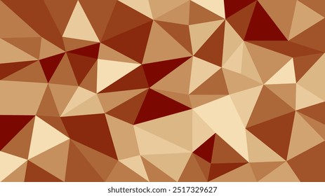 Uma harmonia geométrica com um fundo de mosaico triangular em tons terrosos