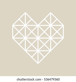 Geometric heart.