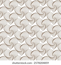 geometric heart shape pattern design