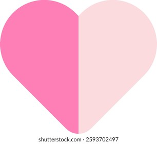 Geometric Heart Shape Vector Illustration