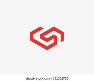 Geometric heart vector logotype. Love home logo vector symbol. Chain partner real estate house icon sign