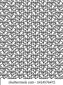 geometric hearts seamless vector pattern