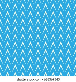 Geometric Herringbone on Blue Background, Seamless Pattern for Fabric and Wrapping Paper, Vector Illustration 