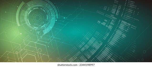 Fondo abstracto hexagonal geométrico con elementos poligonales simples. Diseño médico, empresarial, tecnológico o científico.