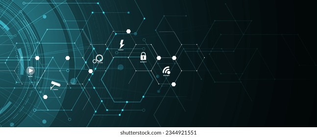 Geometric hexagon abstract background with simple polygonal elements. Medical, business, technology or science design.