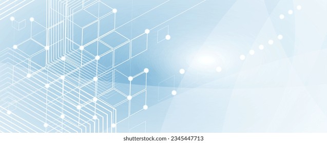 Geometric hexagon abstract background with simple polygonal elements. Medical, business, technology or science design.