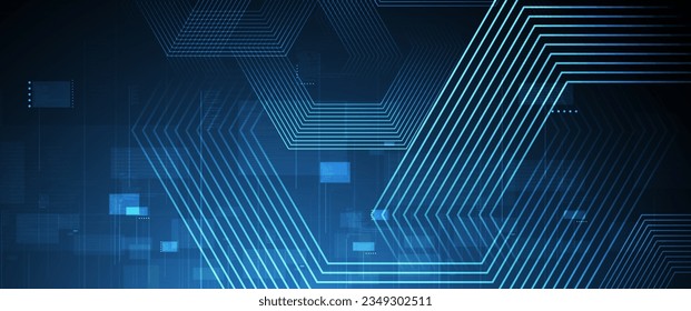 Fondo abstracto hexagonal geométrico con elementos poligonales simples. Diseño médico, empresarial, tecnológico o científico.