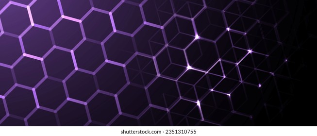 Fondo abstracto hexagonal geométrico con elementos poligonales simples. Diseño médico, empresarial, tecnológico o científico.